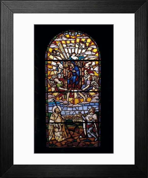 Framed Print : SPAIN. Puig. Monastery of Santa Mara del Puig. Spain. Crown of Aragon. Conquest of Valencia (1238). James I delivering the keys of the city of Valencia to the Virgin