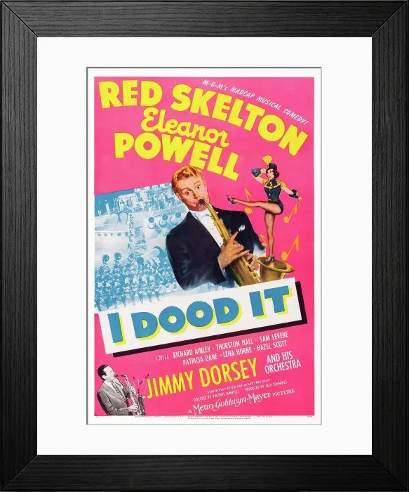 Framed Print : I DOOD IT, Red Skelton, Eleanor Powell, Jimmy Dorsey (bottom left), 1943 Framed Print : I DOOD IT, Red Skelton, Eleanor Powell, Jimmy Dorsey (bottom left), 1943