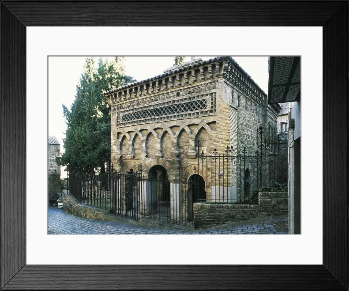 Framed Print : Mosque of the Christ of the Light. 999. SPAIN. CASTILE-LA MANCHA. Toledo. Church of Christ of Light. Mudejar building built on a former Arabian mosque from 10th c. Mudejar art
