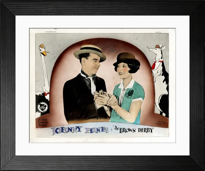 Framed Print : THE BROWN DERBY, from left, Johnny Hines, Diana Kane, 1926 Framed Print : THE BROWN DERBY, from left, Johnny Hines, Diana Kane, 1926