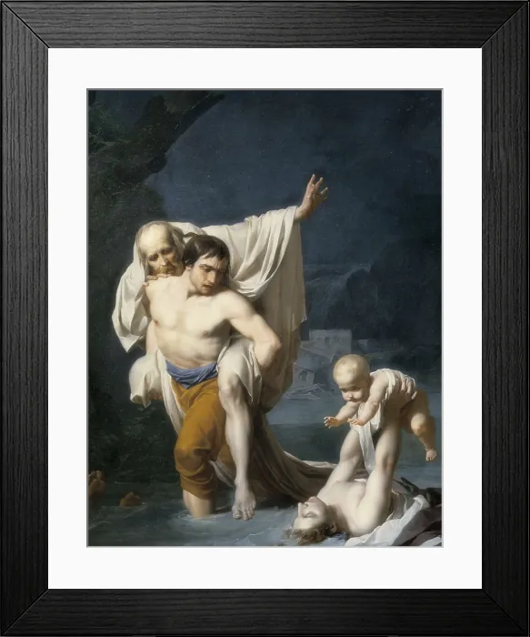 Framed Print : REGNAULT, Jean Baptiste (1754-1829). The Flood. ca. 1789. Oil on canvas. FRANCE. Paris. Louvre Museum. AISA / Everett Collection**US SALES ONLY**