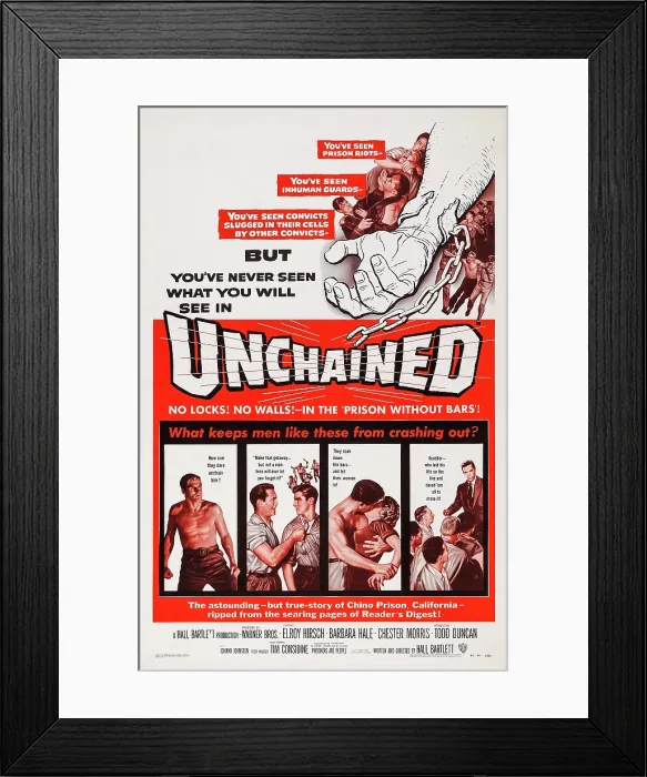 Framed Print : UNCHAINED, US poster art, 1955 Framed Print : UNCHAINED, US poster art, 1955