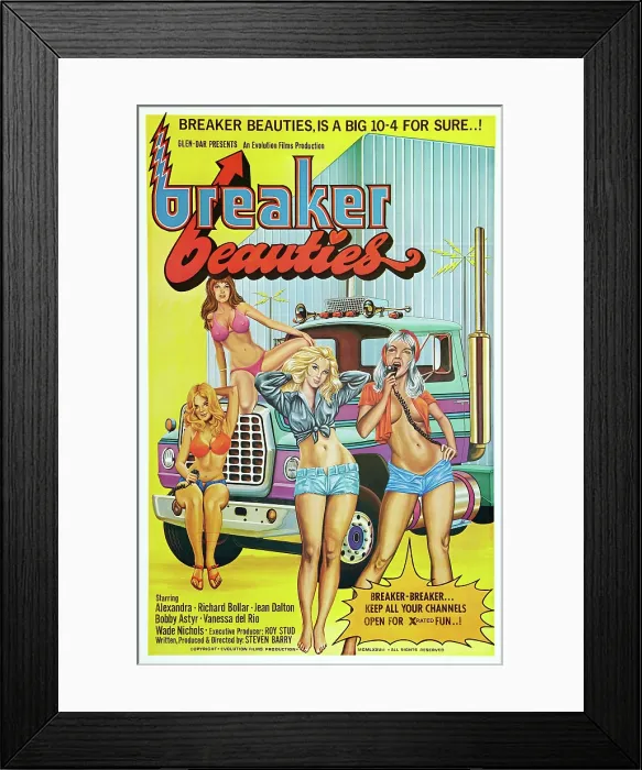 Framed Print : BREAKER BEAUTIES, US poster, 1977 Framed Print : BREAKER BEAUTIES, US poster, 1977