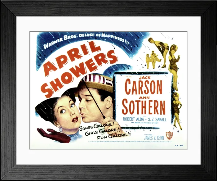 Framed Print : APRIL SHOWERS, Ann Sothern, Jack Carson, 1948 Framed Print : APRIL SHOWERS, Ann Sothern, Jack Carson, 1948