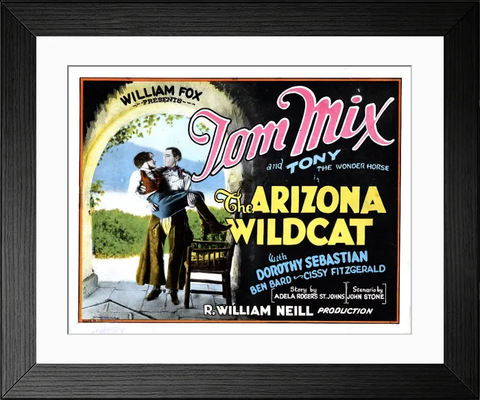 Framed Print : THE ARIZONA WILDCAT, from left, Dorothy Sebastian, Tom Mix, 1927, Fox Film Corporation, TM & Copyright / courtesy Everett Collection Framed Print : THE ARIZONA WILDCAT, from left, Dorothy Sebastian, Tom Mix, 1927, Fox Film Corporation, TM & Copyright / courtesy Everett Collection