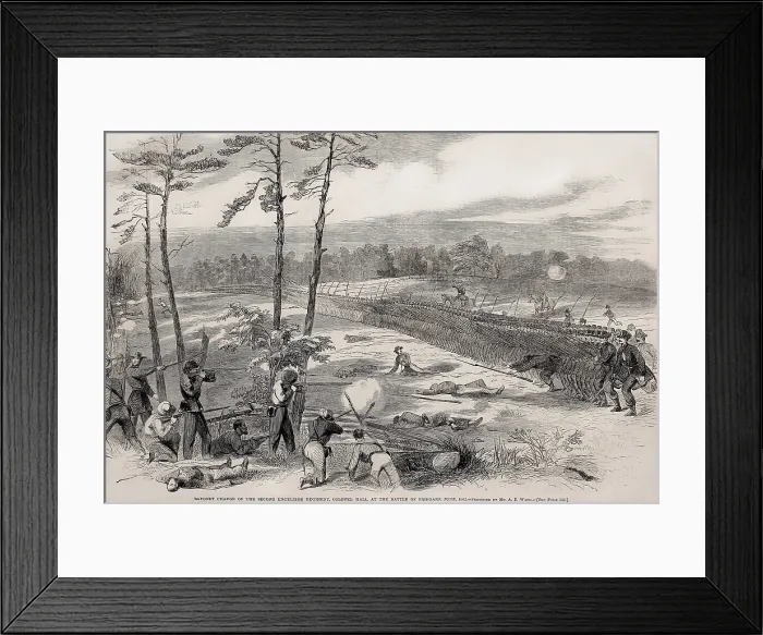 Framed Print : US Civil War, Peninsula Campaign, April-August, 1862. Battle of Fair Oaks / Battle of Seven Pines