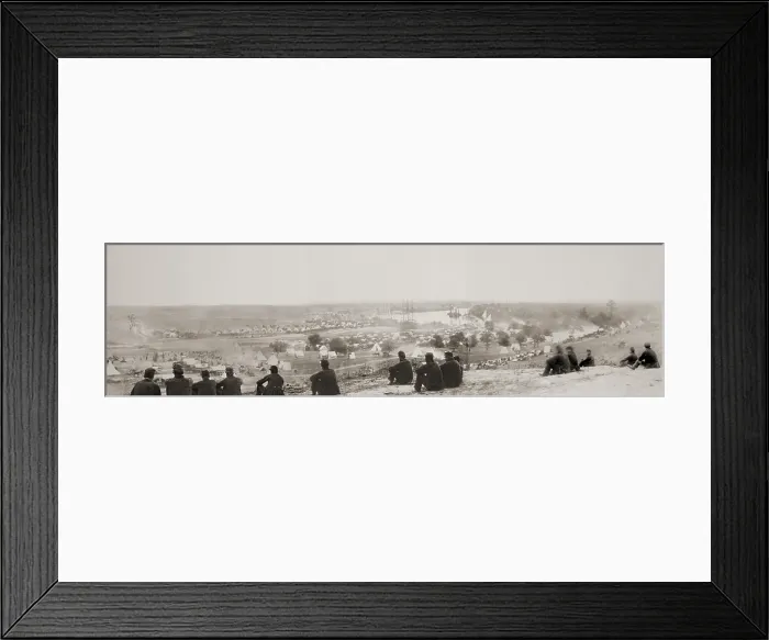 Framed Print : US Civil War, Peninsula Campaign, April-August, 1862. Panorama of the Union army encampment at Cumberland Landing, on the Pamunky River, Virginia, May 1862 Framed Print : US Civil War, Peninsula Campaign, April-August, 1862. Panorama of the Union army encampment at Cumberland Landing, on the Pamunky River, Virginia, May 1862