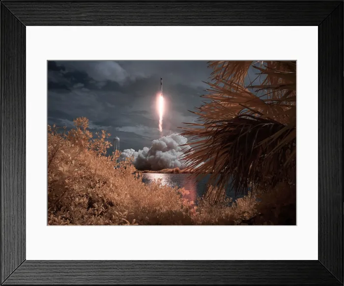 Framed Print : A SpaceX Falcon 9 rocket launches from at Kennedy Space Center bound for the International Space Station. May 30, 2020 Framed Print : A SpaceX Falcon 9 rocket launches from at Kennedy Space Center bound for the International Space Station. May 30, 2020