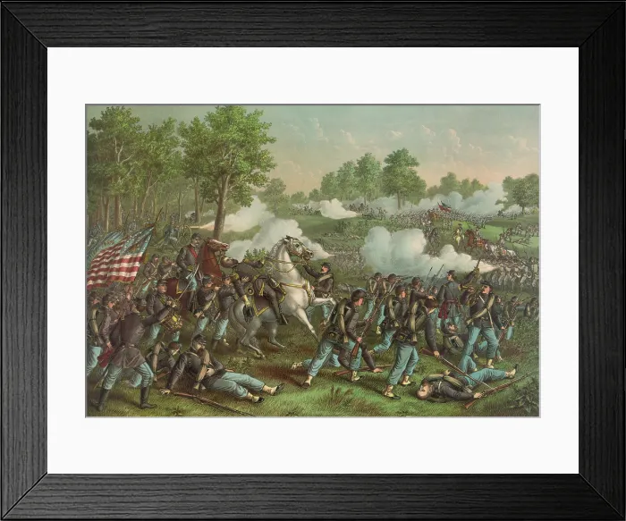 Framed Print : Battle of Wilsons Creek, near Springfield, MO, Aug. 10, 1861
