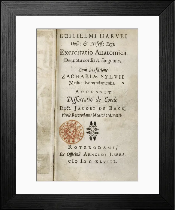 Framed Print : HARVEY, William (1578-1657) Framed Print : HARVEY, William (1578-1657)