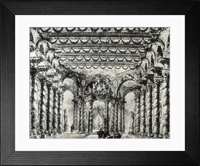 Framed Print : WAILLY, Charles de (1729-1798). Set design for 'Armida'. 1777. Scenery for the work 'Armida'. Engraving. AISA / Everett Collection**US SALES ONLY** Framed Print : WAILLY, Charles de (1729-1798). Set design for 'Armida'. 1777. Scenery for the work 'Armida'. Engraving. AISA / Everett Collection**US SALES ONLY**