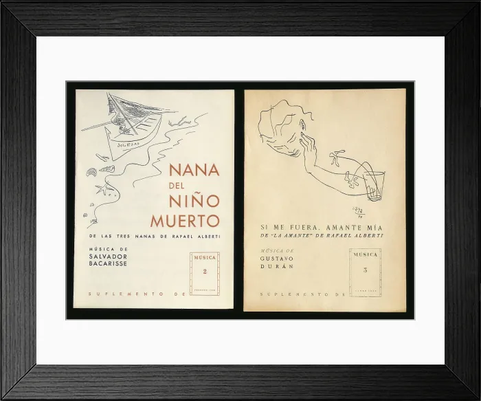 Framed Print : AISA / Everett Collection DURAN, Gustavo (1906-1969); GAYA, Ramn (1910); ALBERTI, Rafael (1902-1999); BACARISSE, Salvador (1898-1963)