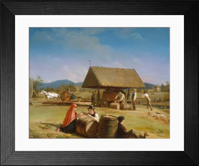 Framed Print : CIDER MAKING, by William Sidney Mount, 1840-41, American painting, oil on canvas Framed Print : CIDER MAKING, by William Sidney Mount, 1840-41, American painting, oil on canvas