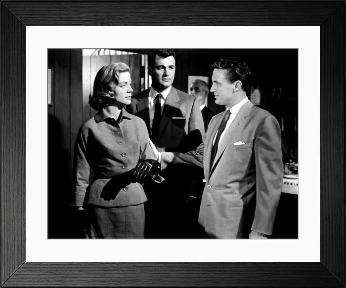 Framed Print : WRITTEN ON THE WIND, Lauren Bacall, Rock Hudson, Robert Stack, 1956