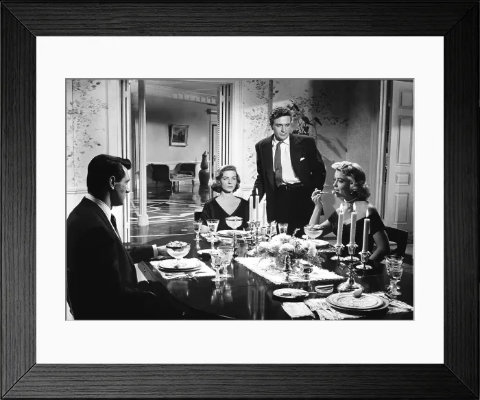 Framed Print : WRITTEN ON THE WIND, Rock Hudson, Lauren Bacall, Robert Stack, Dorothy Malone, 1956