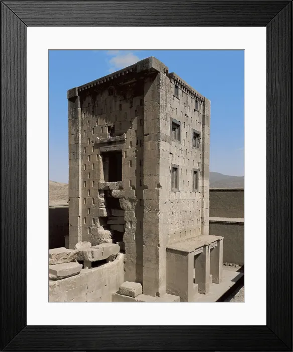 Framed Print : IRAN. FARS. Naqsh-e Rustam. Fire Temple. Persian art. Achaemenid period. AISA / Everett Collection**US SALES ONLY**