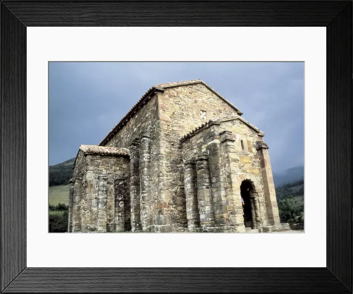 Framed Print : Church of Santa Cristina de Lena. SPAIN. ASTURIAS. Pola de Lena. Church of Santa Cristina de Lena. Asturian Pre-Romanesque art. Architecture