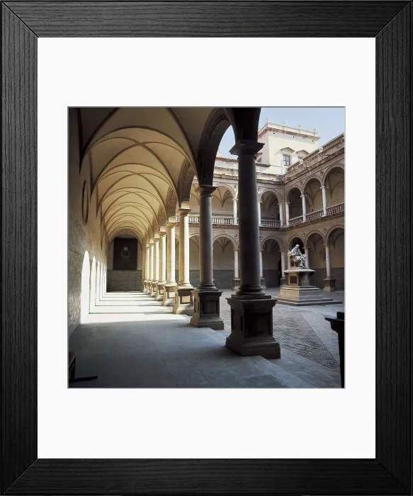 Framed Print : SPAIN. VALENCIA. VALENCIA. Valencia. Cloister of the Royal College of the Patriarch, built by Guillem del Rey (Herrerian style, 1607)