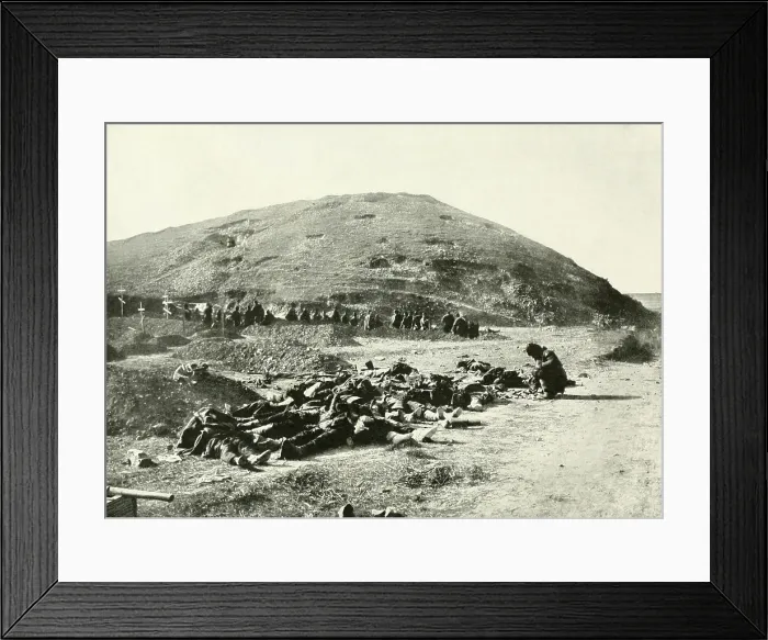 Framed Print : A close view of 203 Metre Hill from the Russian side before its capture by the Japanese