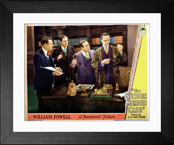 Framed Print : THE BENSON MURDER CASE, Eugene Pallette (with phone), William Powell (right), 1930 Framed Print : THE BENSON MURDER CASE, Eugene Pallette (with phone), William Powell (right), 1930