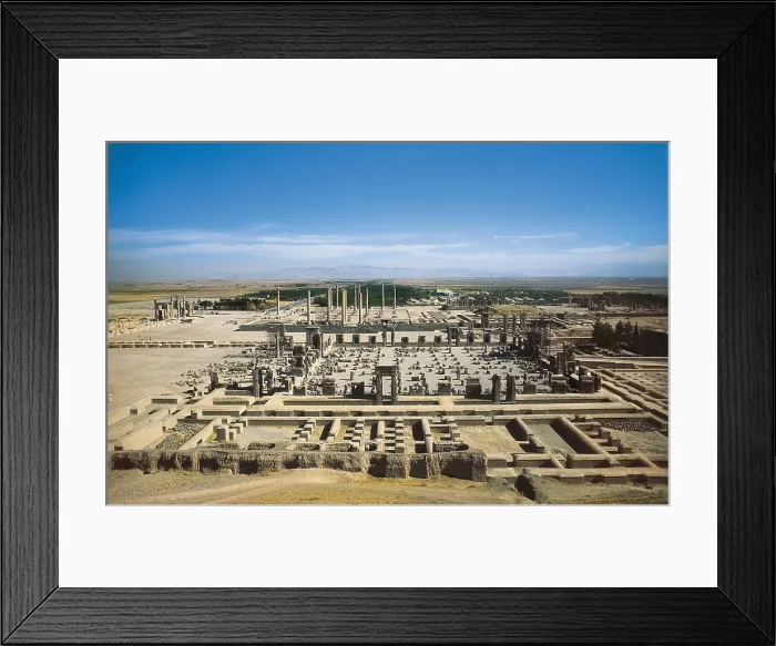 Framed Print : Palace of Darius I. 6th c. BC. IRAN. FARS. Persepolis. Palace of Darius. Persian art. Achaemenid period. AISA / Everett Collection**US SALES ONLY**