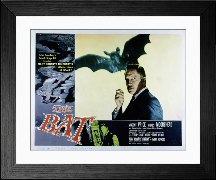 Framed Print : THE BAT, Vincent Price, 1959