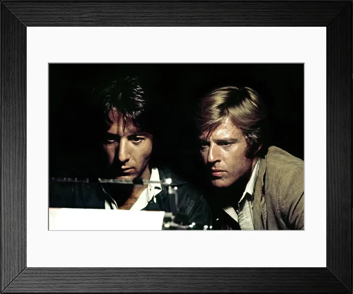 Framed Print : ALL THE PRESIDENT'S MEN, Robert Redford, Dustin Hoffman, 1976 Framed Print : ALL THE PRESIDENT'S MEN, Robert Redford, Dustin Hoffman, 1976