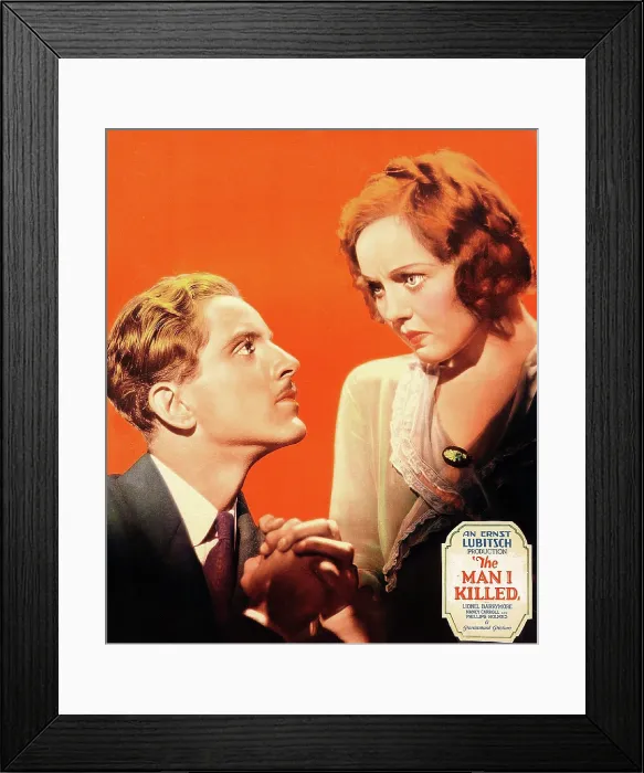 Framed Print : BROKEN LULLABY, (aka THE MAN I KILLED), from left on US poster art: Phillips Holmes, Nancy Carroll, 1932