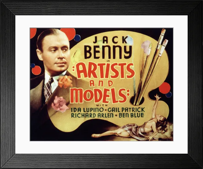 Framed Print : ARTISTS AND MODELS, Jack Benny, 1937 Framed Print : ARTISTS AND MODELS, Jack Benny, 1937