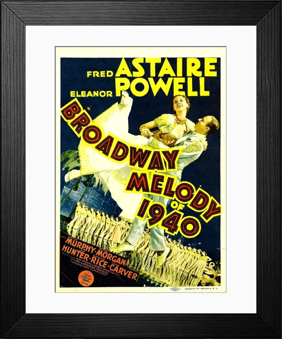 Framed Print : BROADWAY MELODY OF 1940, from left: Eleanor Powell, Fred Astaire, 1940