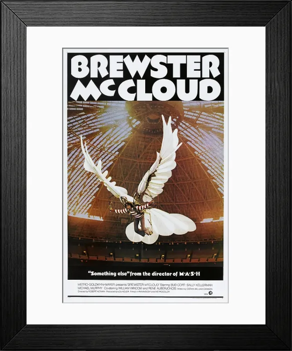 Framed Print : BREWSTER MCCLOUD, US poster, Bud Cort, 1970