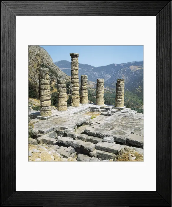 Framed Print : GREECE. CENTRAL GREECE. PHOCIS. Delphi. Temple of Apollo. Temple of Apollo (510-330 BC). Greek art. Architecture. AISA / Everett Collection**US SALES ONLY** Framed Print : GREECE. CENTRAL GREECE. PHOCIS. Delphi. Temple of Apollo. Temple of Apollo (510-330 BC). Greek art. Architecture. AISA / Everett Collection**US SALES ONLY**