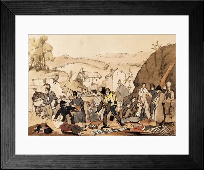 Framed Print : Spain. First Carlist War. Field hospital. Litography. SPAIN. Ormaiztegui. Zumalacarregui Museum. AISA / Everett Collection**US SALES ONLY**