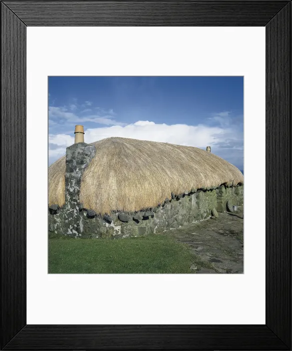 Framed Print : UNITED KINGDOM. SCOTLAND. HIGHLAND. Isle of Skye. Typical farm house. AISA / Everett Collection**US SALES ONLY**