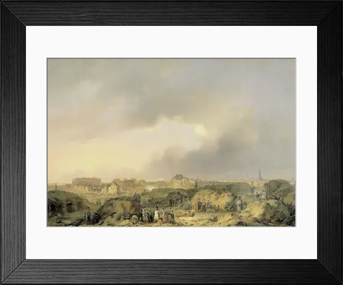 Framed Print : Citadel of Antwerp shortly after the Siege of Nov. 19-Dec. 23, 1832, and the Surrender of the Dutch Garisson to the French, by Ferdinand De Braekeleer, c