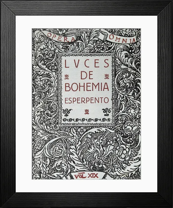 Framed Print : VALLE-INCLAN, Ramn Mara del Valle y Pea, named (1866-1936). Cover of the 19th volume of Valle-Incln's 'Opera Omnia', containing 'Luces de bohemia. Esperpento