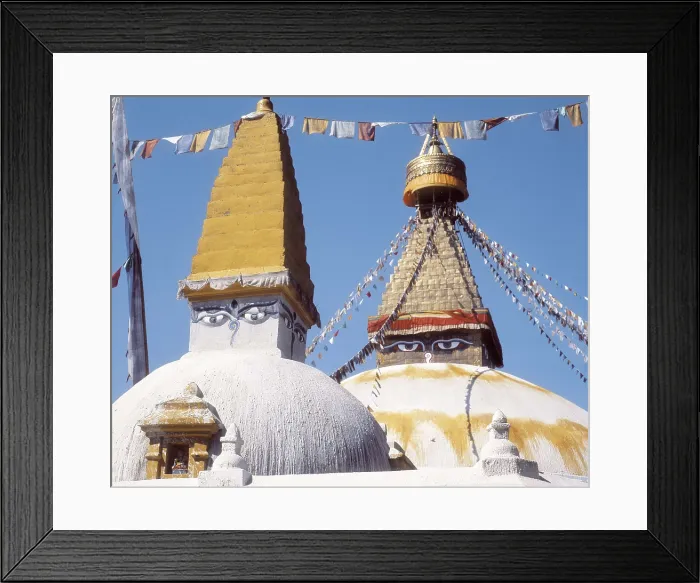 Framed Print : NEPAL. CENTRAL. BAGHMATI. Bodnath Stupa. AISA / Everett Collection**US SALES ONLY**