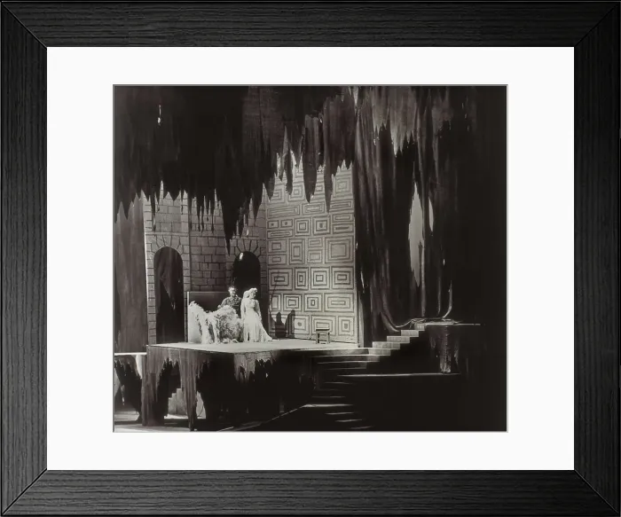 Framed Print : MAETERLINCK, Maurice (1862-1949); DEBUSSY, Claude (1862-1918). Performance of the opera 'Pelleas and Melisande', with Maurice Maeterlinck's libretto