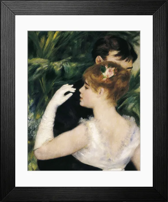 Framed Print : RENOIR, Pierre-Auguste (1841-1919). Dance in the City. 1883. Central upper detail. Suzanne Valadon and Paul Lhote posing. Impressionism. Oil on canvas. FRANCE. Paris