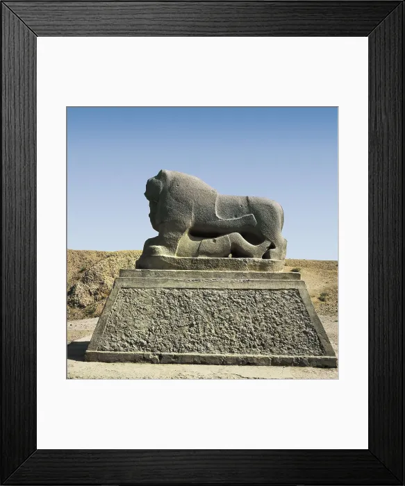 Framed Print : Lion of Babylon. 604 -562 BC. IRAQ. Babylon. Babylonian art. Neo-Babylonian Art. AISA / Everett Collection**US SALES ONLY** Framed Print : Lion of Babylon. 604 -562 BC. IRAQ. Babylon. Babylonian art. Neo-Babylonian Art. AISA / Everett Collection**US SALES ONLY**