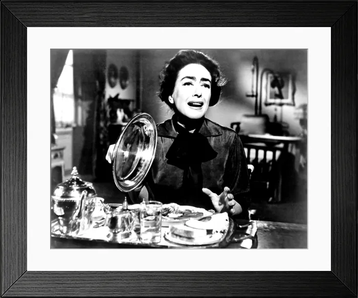 Framed Print : WHAT EVER HAPPENED TO BABY JANE?, Joan Crawford, 1962