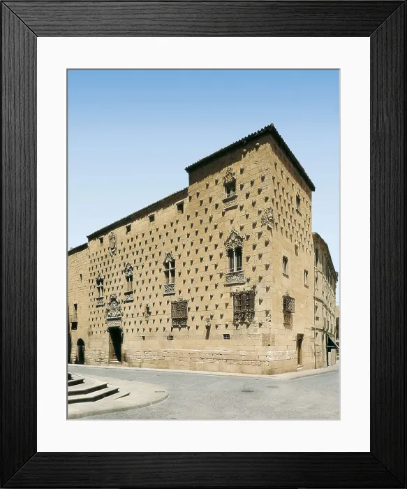 Framed Print : Casa de las Conchas (House of Shells). SPAIN. CASTILE AND LEON. SALAMANCA. Salamanca. House of the Shells, plateresque building (end 15th c.). Renaissance art. Plateresque