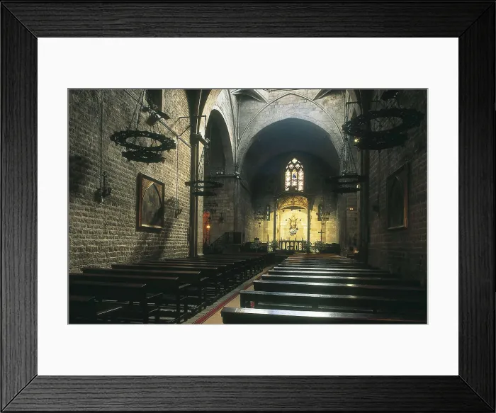 Framed Print : SPAIN. BARCELONA. Barcelona. Church of St. Anne. Inside (12th c. - 14th c.). Architecture. AISA / Everett Collection**US SALES ONLY**