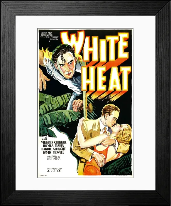 Framed Print : WHITE HEAT, bottom right: Mona Maris, 1934 Framed Print : WHITE HEAT, bottom right: Mona Maris, 1934
