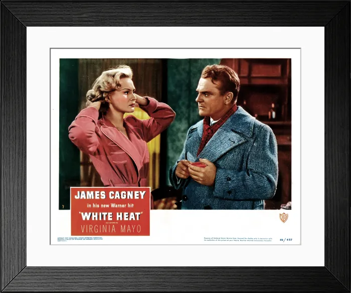 Framed Print : WHITE HEAT, from left, Virginia Mayo, James Cagney, 1949 Framed Print : WHITE HEAT, from left, Virginia Mayo, James Cagney, 1949