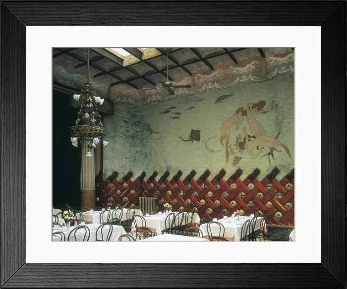 Framed Print : CASAS i CARBO, Ramn (1866-1932). Fonda Espaa. Mermaid's Room. 1899. SPAIN. Barcelona. Fonda Espaa. Modernism. Painting. AISA / Everett Collection**US SALES ONLY**