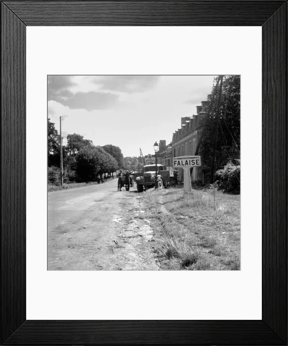 Framed Print : Battle of the Falaise Pocket from August 12-21, 1944 was the decisive Battle of Normandy. The German Army was destroyed with remnants fleeing northwest to Belgium