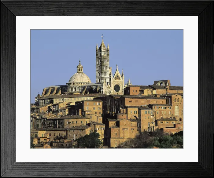 Framed Print : ITALY. TUSCANY. SIENA. Siena. View with the cathedral. AISA / Everett Collection**US SALES ONLY**