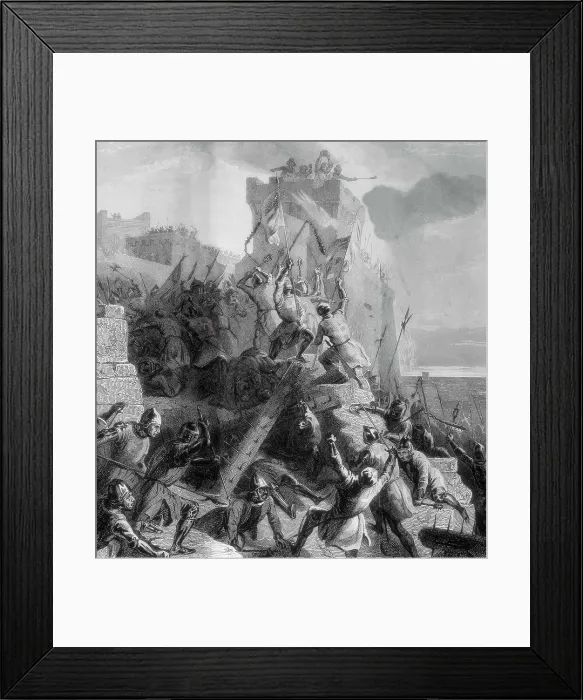 Framed Print : Crusades. Engraving. SPAIN. Barcelona. Biblioteca de Catalunya (National Library of Catalonia). AISA / Everett Collection**US SALES ONLY** Framed Print : Crusades. Engraving. SPAIN. Barcelona. Biblioteca de Catalunya (National Library of Catalonia). AISA / Everett Collection**US SALES ONLY**