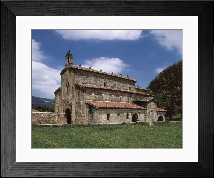 Framed Print : Church of San Salvador de Valdedis. SPAIN. ASTURIAS. Villaviciosa. Asturian Pre-Romanesque art. Architecture. AISA / Everett Collection**US SALES ONLY**